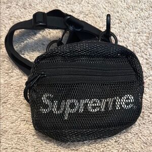 Supreme SS20 Black Belt Bag Mesh Design
